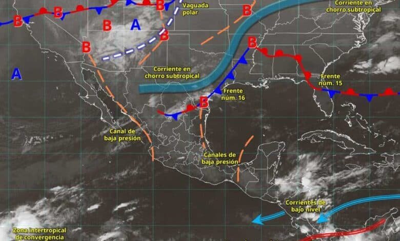 Pronóstico del clima 25 de noviembre Cielo medio nublado con algunos chubascos