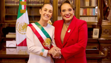 La presidenta de Honduras inicia gira en México para reunirse con Claudia Sheinbaum en Palacio Nacional; revisarán avances en programas sociales y temas migratorios.
