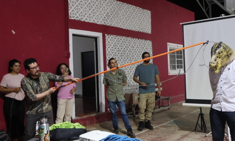 La Secretaría de Desarrollo Sustentable capacitó a habitantes, estudiantes y representantes comunitarios en técnicas seguras de manejo y coexistencia con esos reptiles.