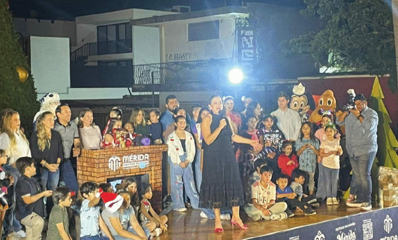 Una de las grandes novedades de esta edición es la pista de hielo instalada sobre Paseo de Montejo