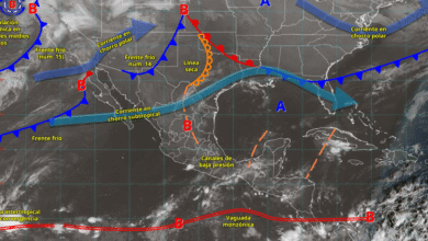 Se prevén fuertes rachas de viento, lluvias y caída de nieve en Baja California por nuevo frente frío