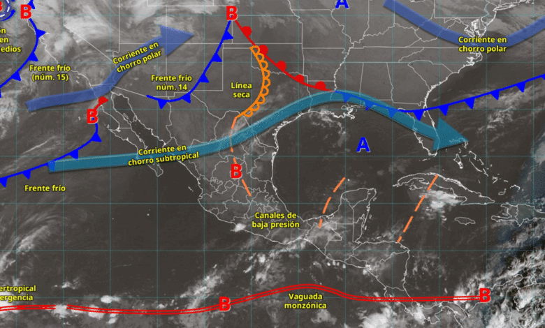 Se prevén fuertes rachas de viento, lluvias y caída de nieve en Baja California por nuevo frente frío
