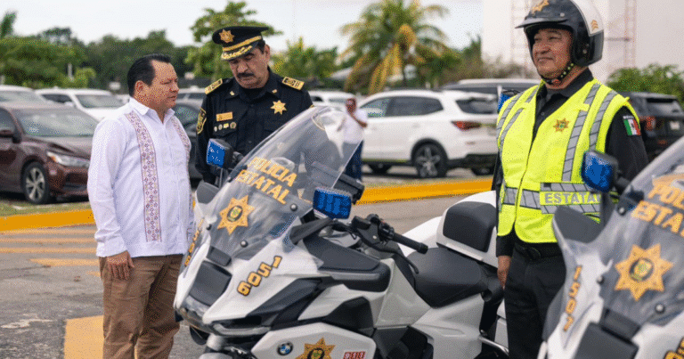 yucatán refuerza su modelo de seguridad con nuevas motocicletas patrulla