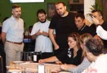 cecilia patrón recorre la mejorada y dialoga con comerciantes