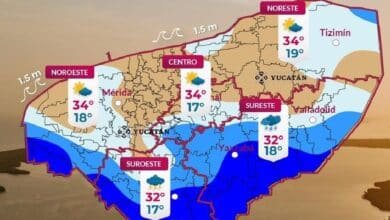 Clima en Yucatán: se espera lluvia moderada puntual