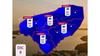clima en yucatán se espera lluvia moderada después del mediodía