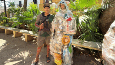 La promesa que lo sostuvo 17 días: la travesía de fe de un peregrino yucateco hacia la Basílica (Foto darcet salazar)