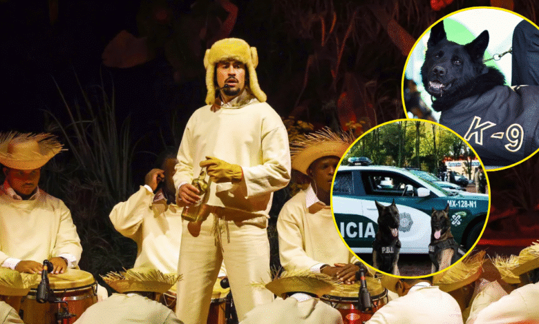 Ellos cuidan los conciertos de Bad Bunny: los perritos guardianes de la CDMX