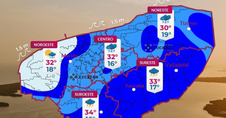 Clima en Yucatán: se espera algunas lluvias ligeras hoy jueves 18 de diciembre
