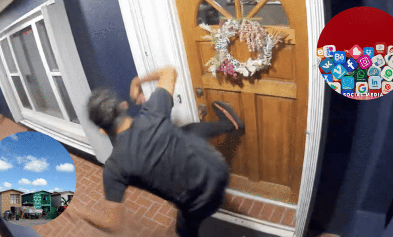 “Door Kick Challenge” el peligroso reto viral por el que jóvenes patean puertas y ventanas (Fotos de Internet y Policía de Florida)