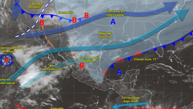 Fuertes lluvias y caída de nieve afectarán al norte y noroeste de México por nuevos sistemas frontales