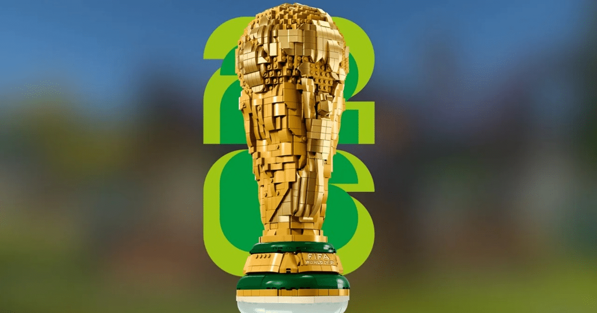 LEGO presenta réplica de la Copa del Mundo para construir