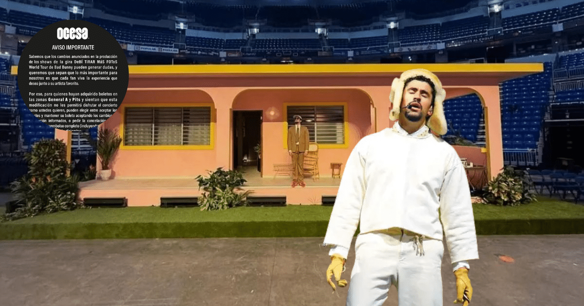 Polémica por ‘La Casita’ Ocesa ofrece reembolsos totales para conciertos de Bad Bunny