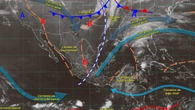Pronóstico del clima jueves 18 de diciembre Medio nublado con posibles chubascos y lluvias puntuales