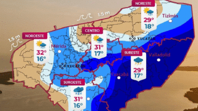 Habrá presencia de lluvia ligera y fuerte en el oriente y sur