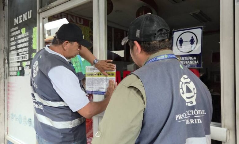 Clausuran tres establecimientos en Mérida por incumplir normas de Protección Civil
