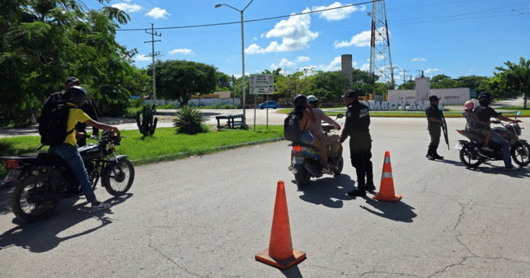 refuerzan operativos viales para motociclistas en progreso durante fiestas decembrinas
