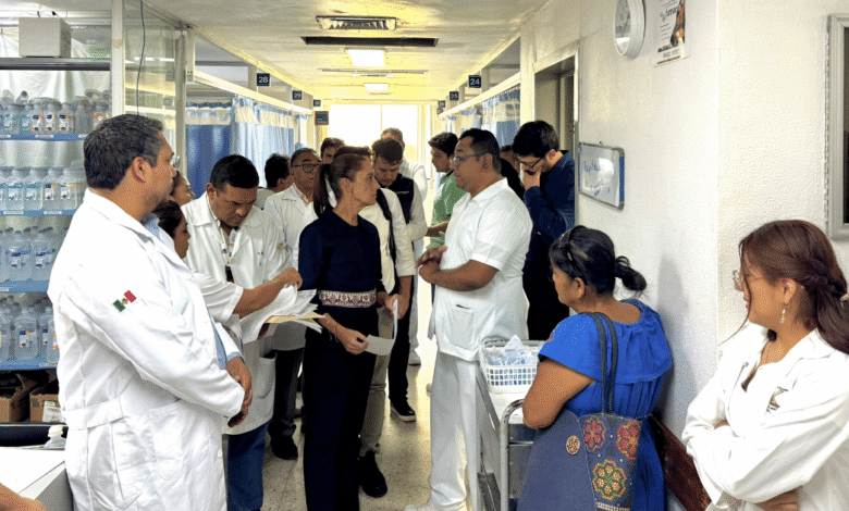 Se atiende a todos Presidenta Claudia Sheinbaum visita a lesionados por accidente del Tren Interoceánico