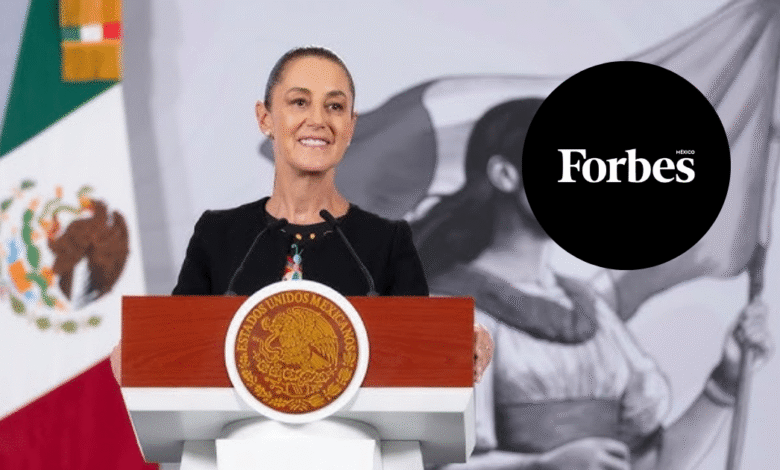 Sheinbaum reacciona a su inclusión en la lista de Forbes