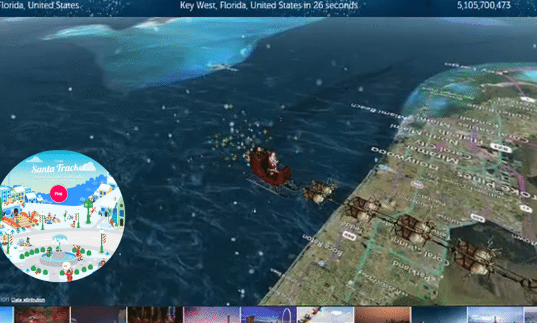 Sigue la ruta de Santa Claus en tiempo real ¿Cómo ver dónde está el trineo este 2025