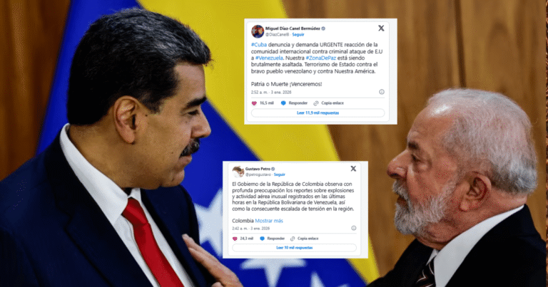 América Latina se fractura Del festejo libertario de Milei al criminal ataque denunciado por Cuba tras captura de Maduro (Foto Reuters y X)