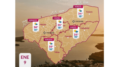 clima en yucatán día caluroso y noche fresca para hoy