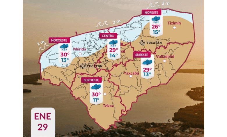 clima en yucatán habrá ambiente cálido en el día y fresco en la noche