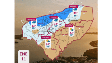 clima en yucatán se espera sentir los efectos del frente frío no. 27