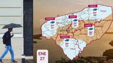 clima en yucatán se mantendrá ambiente fresco y llovizna ocasional