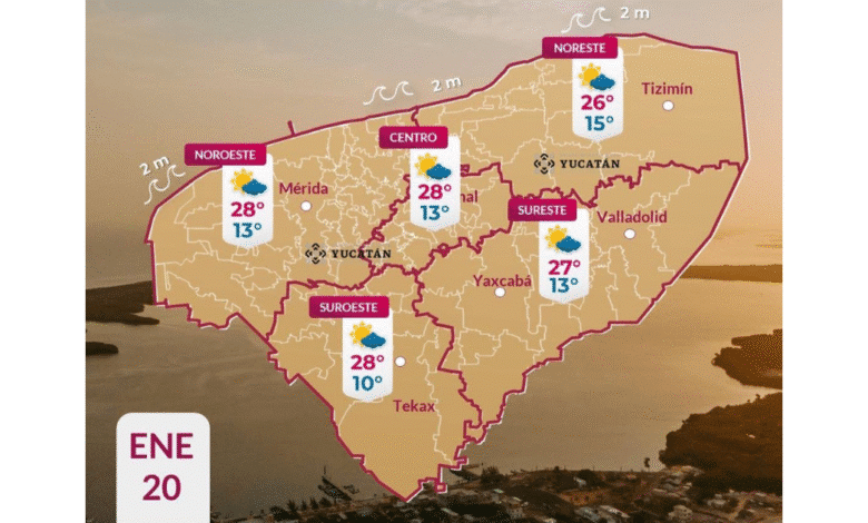 clima en yucatán se mantendrá ambiente frío durante la noche y amanecer