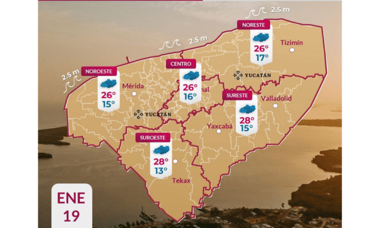clima en yucatán se mantendrá el ambiente fresco al amanecer