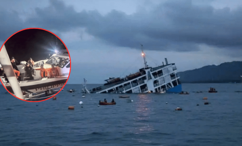 Tragedia en Filipinas: Se hunde ferry con 350 pasajeros y deja al menos 18 muertos
