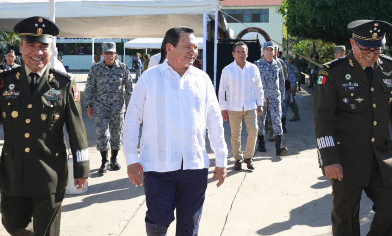 gobernador joaquín díaz mena encabeza ceremonia de cambio de mando en la 32a zona militar