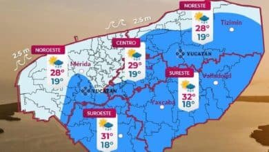 Clima en Yucatán: alta probabilidad de lluvia en la región