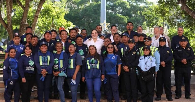 Cecilia Patrón inicia 2026 con brigadas de servicios públicos para mantener ordenada Mérida