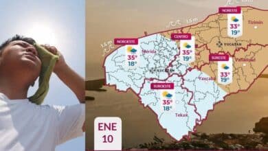 Prevén ambiente caluroso y lluvias ligeras aisladas en Yucatán este sábado