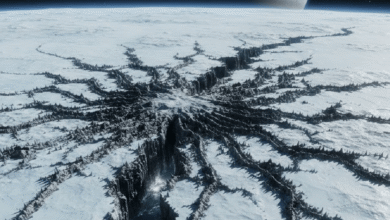 Una estructura ramificada de gran escala detectada en la luna Europa ha pasado de ser una anomalía archivada a una pieza clave para entender la dinámica del hielo joviano.