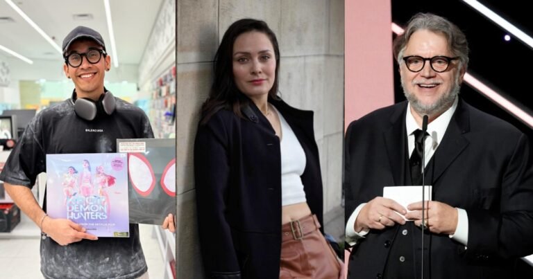 De izquierda a derecha, Cruz Contreras, Ivel Hernández y Guillermo del Toro (Foto de internet)