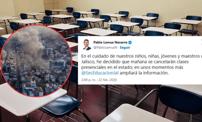 Cancelan clases en el occidente del país tras intensos operativos de seguridad