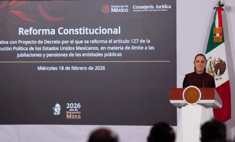Claudia Sheinbaum impulsa reforma para eliminar pensiones millonarias de exfuncionarios