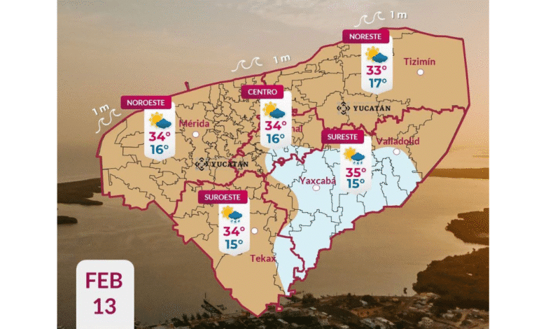 clima en yucatán amanecer fresco y día cálido para ho