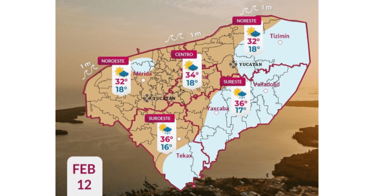 clima en yucatán se mantiene ambiente caluroso