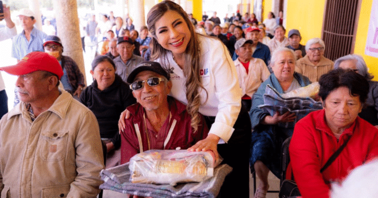 dif yucatán distribuye cobertores y despensas ante descenso de temperaturas