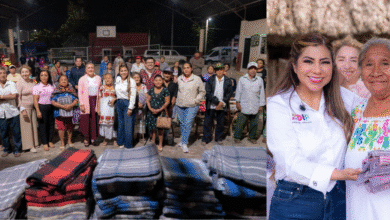 entrega dif yucatán 1,600 cobertores en comunidades del sur por bajas temperaturas