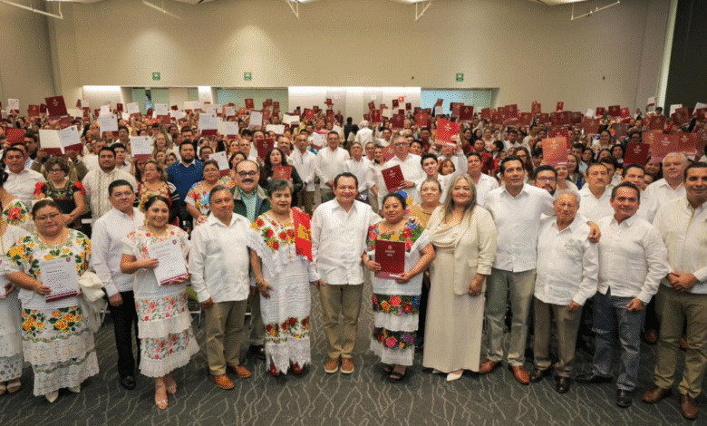 Gobernador Joaquín Díaz Mena cumple con justicia laboral al magisterio