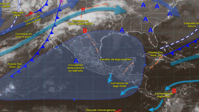 Frente frío 35 provocará chubascos, lluvias fuertes y rachas intensas de viento en el noroeste de México