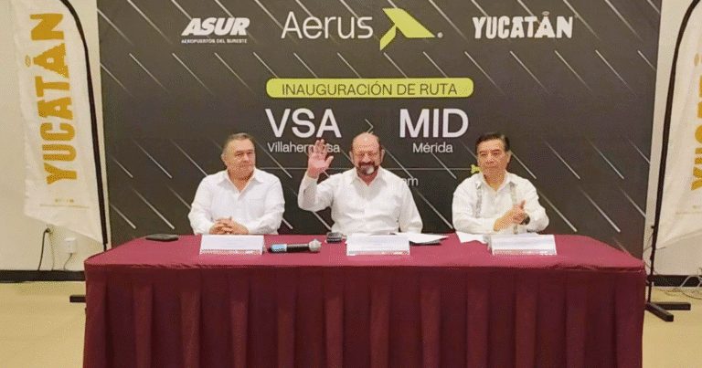 más conexión aérea en el sureste aerus une villahermosa y mérida