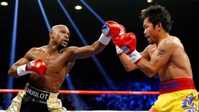 Mayweather Jr. vs Pacquiao II fecha y sede de la pelea. Imagen: Los Angeles Times.
