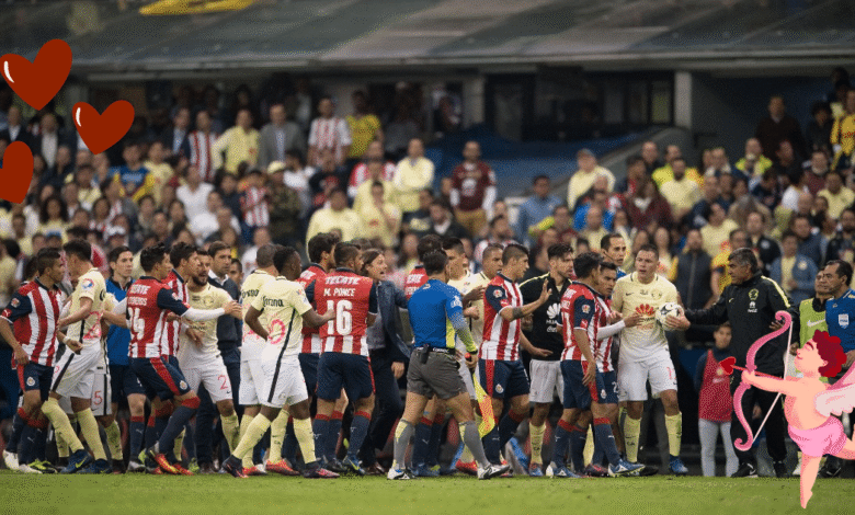 Olviden el romance es tiempo de clásico los altercados entre Chivas y América (Foto Mexsport)