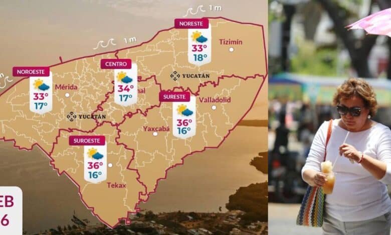 Clima en Yucatán: amanecer fresco y día caluroso para hoy